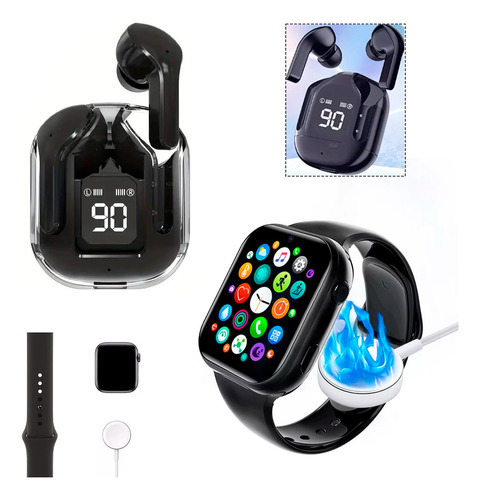 Auriculares Intrauditivos Inalambricos Bt30 Negro Smartwatch