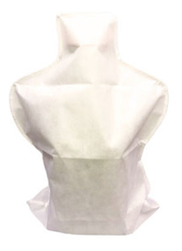 1 Capa Proteção Busto Manequim Decorativa Tnt Moda Brás Cor Branco