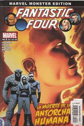 Comic Marvel Monster Fantastic Four La Muerte De La Antorcha