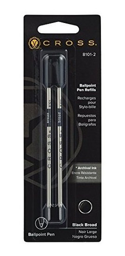 Cross Ballpoint Pen Refill, Broad Black,