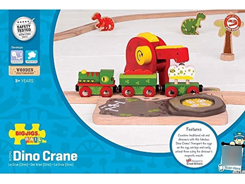 Bigjigs Rail Dino Crane