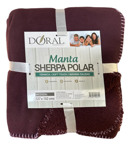 Manta Sherpa Polar 127 X 152 Cm Doral