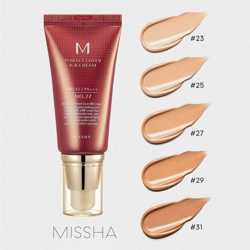 Missha Bb Cream M Perfect Cover N 21  23  Y 27 Coreana 