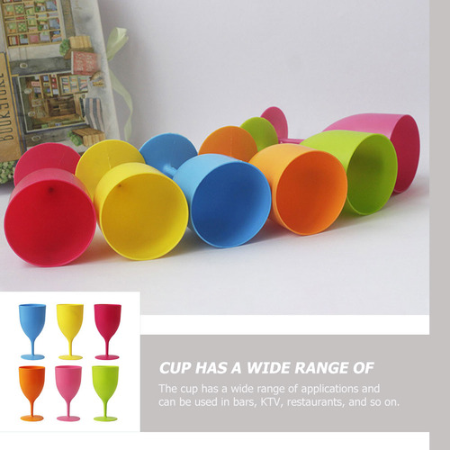 Vasos Coloridos De Pascua, 6 Unidades, Copas De Plástico Par