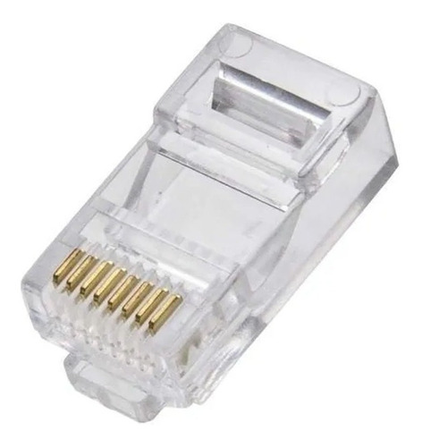 Conector Rj45 Cat5e Cabo Rede Rj-j45 Plug Modular C/ 50 Pçs