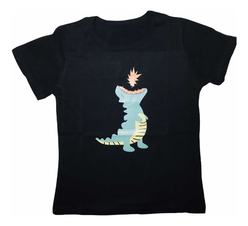 Polera Importada 100% Algodón Diseño Dinosaurio