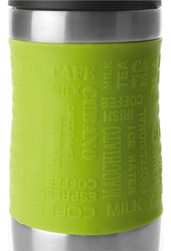 Vaso Termo Hermetico Acero Inoxidable De 400 Ml Marca Ibili Color Verde