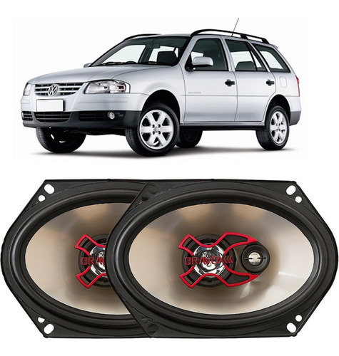 Par Alto Falante Oval 5x7 Bravox 100w Rms Vw Parati Traseiro