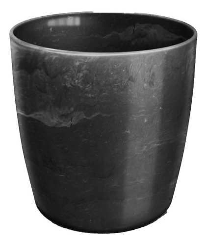 Vaso Cachepô De Plástico Elegance Redondo N 3,5 Nutriplan Cor Preto onix