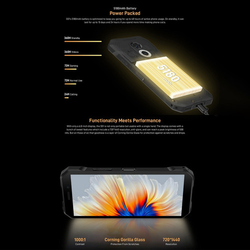 Doogee S51 - Celular Resistente / Gran Batería 5.180mah