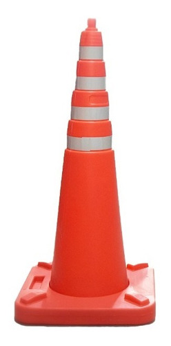 Cono Vial Naranja 70 Cm Base 33 X 33 Recargable!