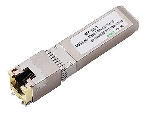 Módulos De Cobre Wiitek Sfp+ A Rj45, 10gbase-t Transceiver C