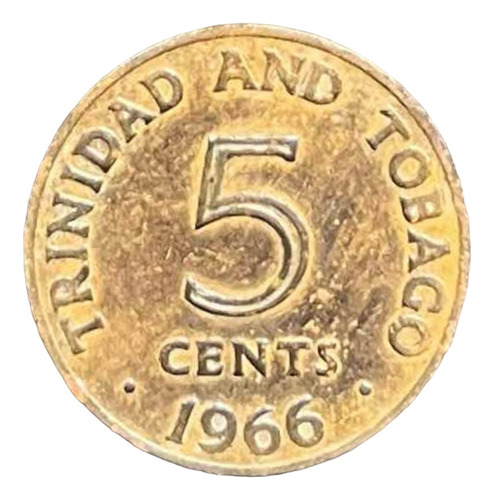 Trinidad & Tobago - 5 Cents - Año 1966 - Km #2 - Caribe