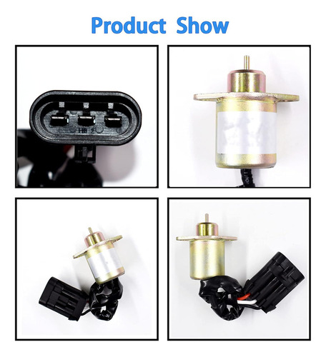 Solenoide Corte Combustible 12 V Para Minicargadoras Bobcat