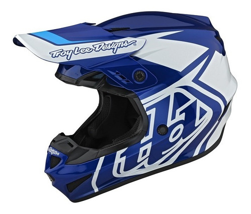 Casco Troy Lee Designs Moto Gp Overload Blue/white