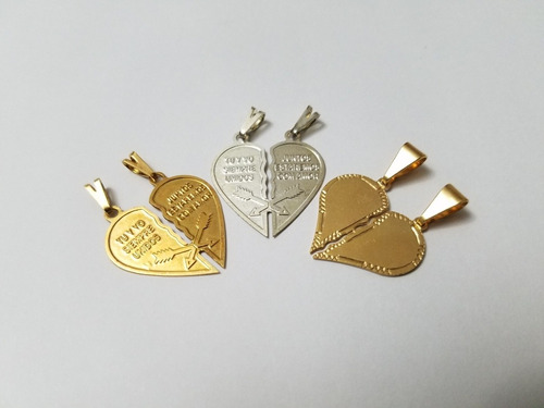 Dijes Pareja Novios Enamorados Gold Filled Regalo 