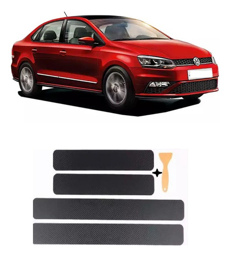 Accesorio Tuning Cubre Zócalos Carbono Volkswagen Vento 2018