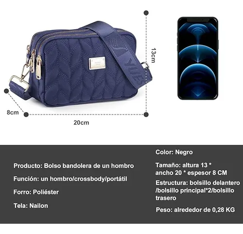 Bolso bandolera portátil de viaje para mujeres sale