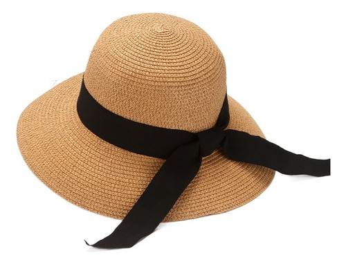 Sombrero Mujer Sombrero De Paja Verano Sombra Plegable