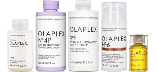 Kit Olaplex Para Rubio Pasos 3 + 4p + 5 + 6 + 7