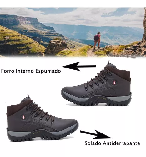 Bota Coturno Adventure Americano Masculino - Preto