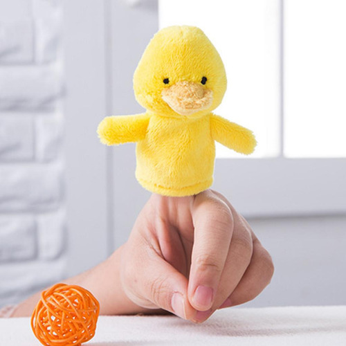 Fantoches De Dedo De Animais Dos Desenhos Pato Amarelo