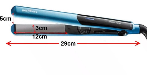 Imagem 2 de 9 de Chapinha De Cabelo Britânia Nano Titanium 220°c + Modelador