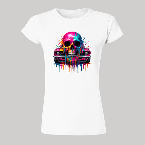 Playera Mujer Calavera Psicodélico 000044b