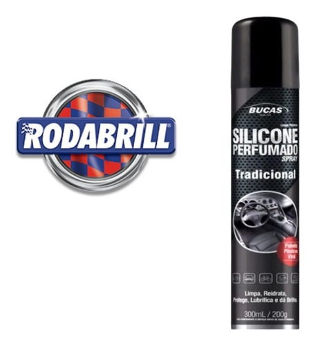 Imagem 4 de 6 de Silicone Spray Perfumado Bucas Rodabrill Tradicional Kit C/3