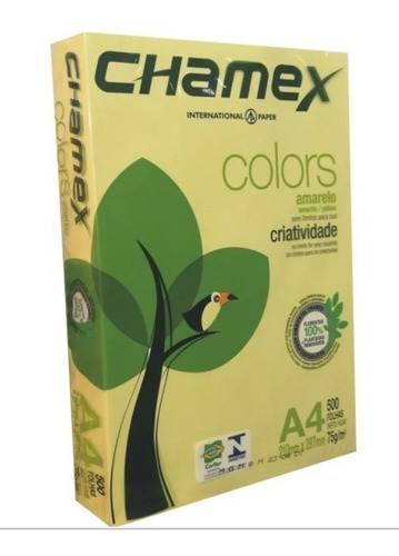 Resma Chamex  Color Amarillo A4 75 Gr