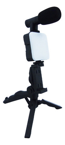Estabilizador Para Smartphone Tripode Luz Microfono Control