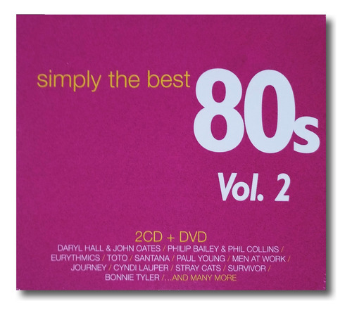Simply The Best 80's Vol. 2 - 2 Cd + Dvd