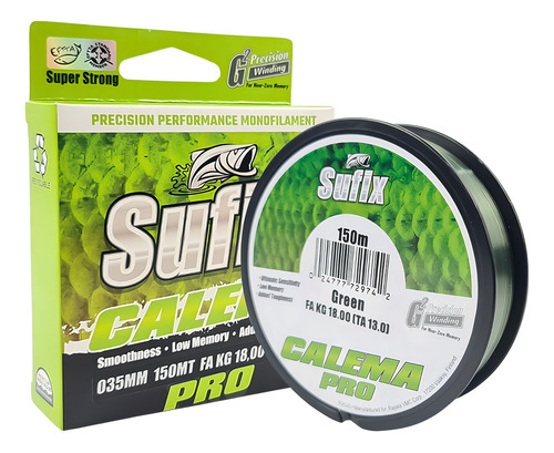 Linha Mono Sufix Calema Pro 0,35mm 40lbs/18kg - 150 Metros