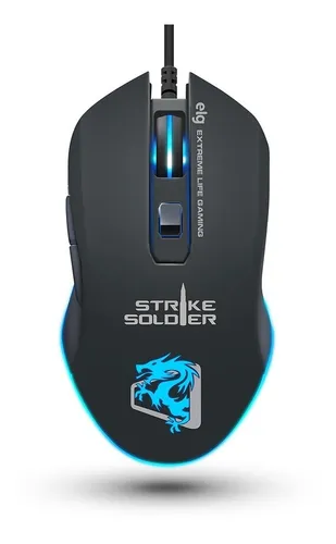Mouse Gamer Strike Soldier 4800dpi 1000hz/1ms Rgb Mgss ELG