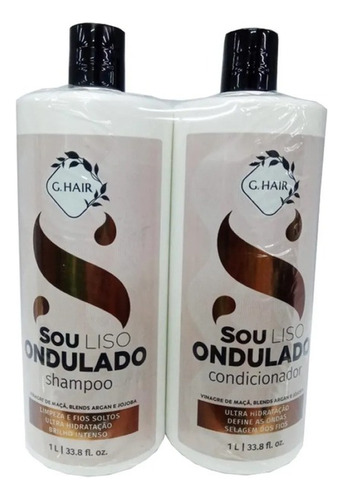  Ghair Kit Sou Liso Ondulado Shampoo E Condicionador Litro