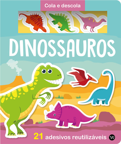 Livro Cola E Descola - Dinossauros