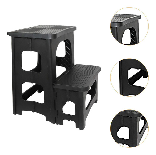 Taburete De 2 Escalones Taburete Plegable Multiusos Ligero