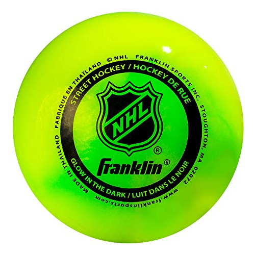 Pelota De Hockey Callejero Franklin Sports, Brilla En La Osc