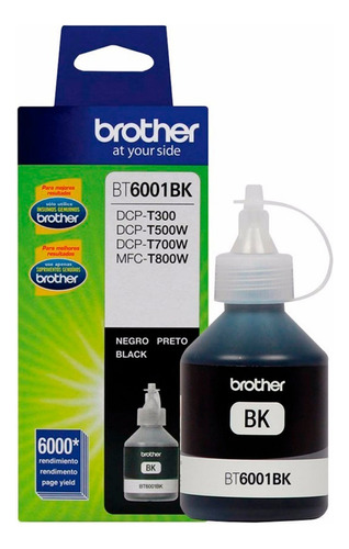 Tinta Brother Bt6001 Negro Dcp-t300 Dcp-t500w T700w Original