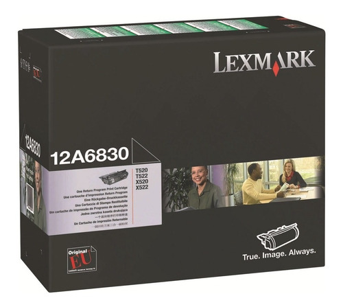 Toner Lexmark Mod. 12a6830 Negro 20,000 Pag.