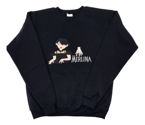 Sudadera Bordada De Merlina Serie