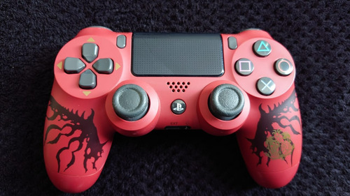 Control Dualshock 4 Monster Hunter Rathalos Ps4 Original Rojo (Usado)