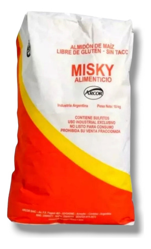 Almidon De Maiz Misky X 10 Kg **sin Tacc**