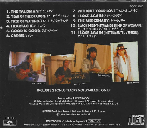 Cd - Forcefield - Forcefield Ii The Talisman Importado Lacr