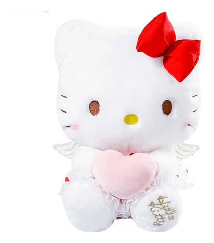 Peluche Original Hello Kitty Angel Corazon | Fluffy | Sanrio
