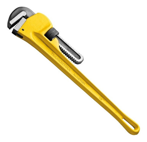 Llave de tubo Tramontina Master 41067/018 de 18 pulgadas, color amarillo