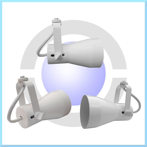Imagem 4 de 6 de Kit 5x Spots Trilho Perfilado Eletro Calha Par20 Bulbo Led