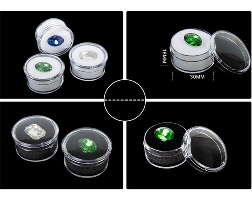 Bla Espuma Gem Frascos Gemstone St Display Bandeja Jóias 2.