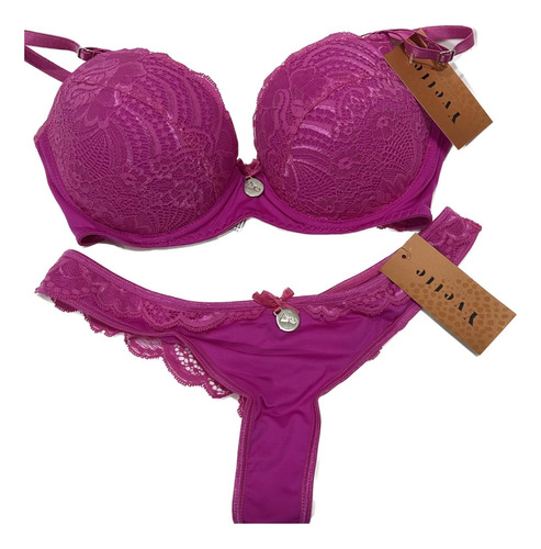 Conjunto Puntilla Yvette Corpiño Taza Soft Y Colales 60020/5