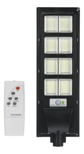 Foco Solar Led 400w Panel Incorporado + Soporte